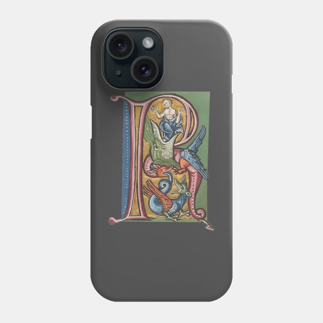 Illuminated Initial R Phone Case by Artimaeus