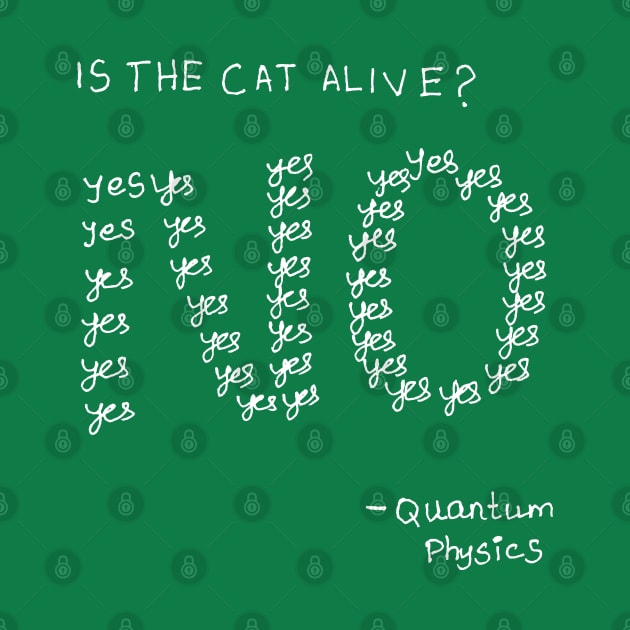 Is the cat alive? Schrödinger's cat funny physics joke by HAVE SOME FUN