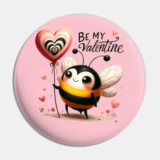 Bee My Valentine Pin