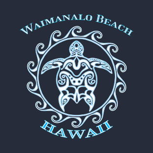 Waimanalo Beach Tribal Sea Turtle Summer T-Shirt