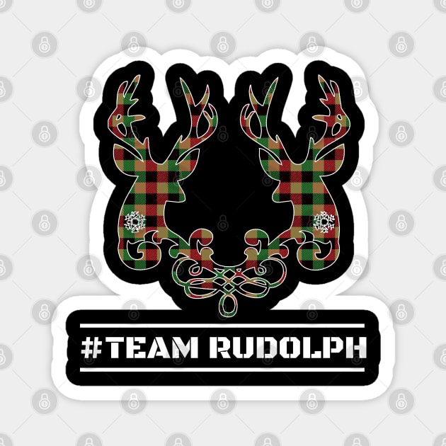 Christmas Team Rudolph Magnet by Merch Manias