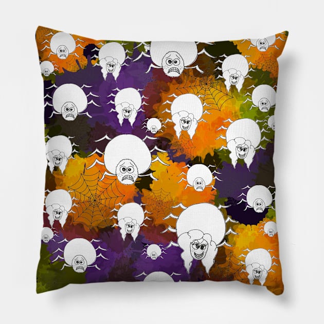 mini spiders , so adorably creepy Pillow by loulousworld