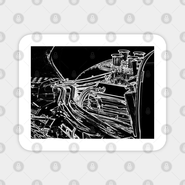 GT40 Engine Tracing Magnet by Handy Unicorn