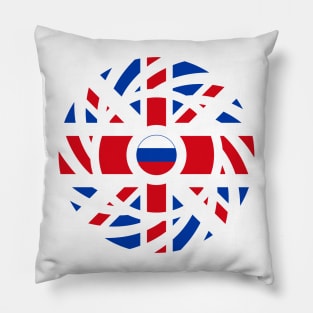 British Russian Multinational Patriot Flag Series Pillow