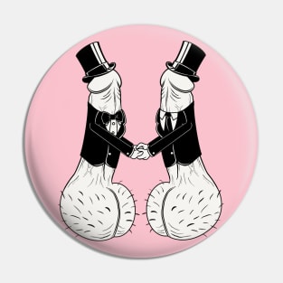 Two D's In Love Pin