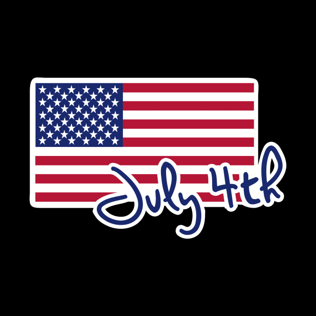 July 4th US flag by Designzz