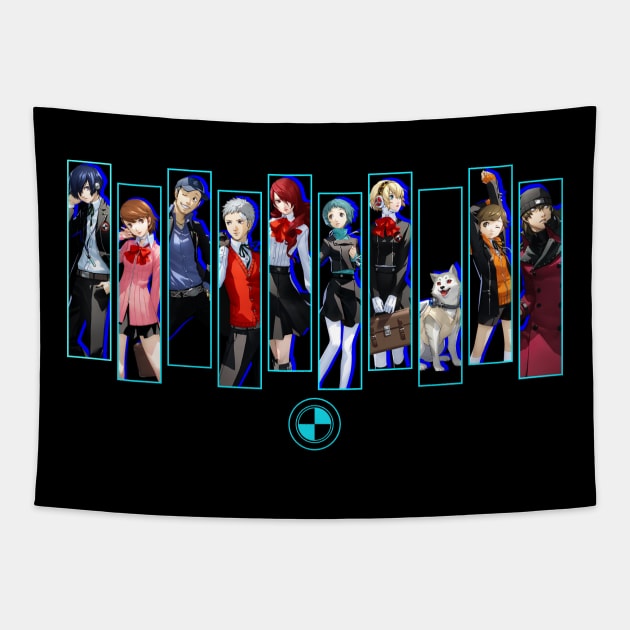 P3R - All Character Tapestry by jorgejebraws