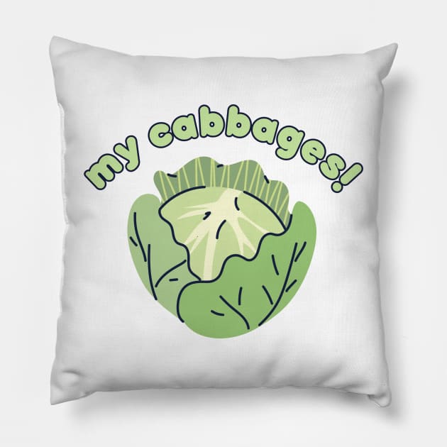 Avatar Cabbage Man Pillow by Brynn-Hansen