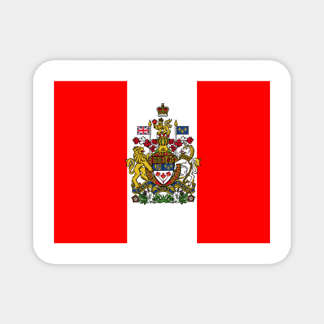 Canadian coat of arms flag Magnet by AidanMDesigns