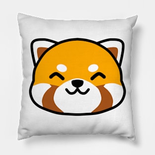 Kawaii red panda Smile Pillow