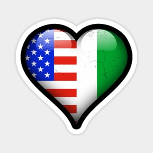 Half American Half Nigerian - Gift for Nigerian From Nigeria Magnet