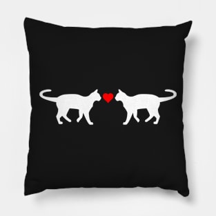 A catty valentine's day Pillow