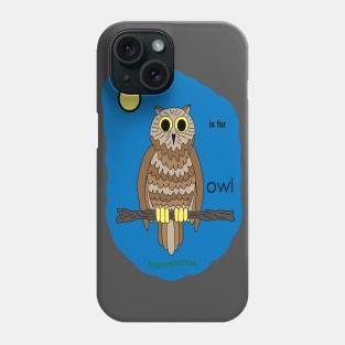 o is for owl Phone Case