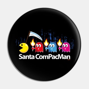 Santa ComPacman Pin