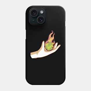 Crushing a world on fire Phone Case