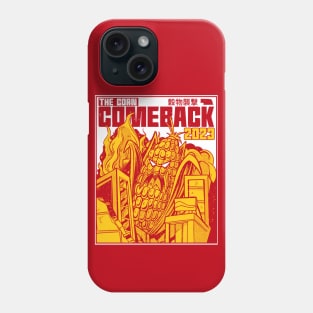 The Corn Comeback 2023 // Funny Nebraska Corn Monster Cool Manga Comic Cover Phone Case