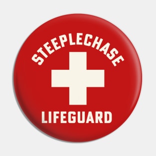 Steeplechase Lifeguard Steeplechase Coach Track and Field Pin