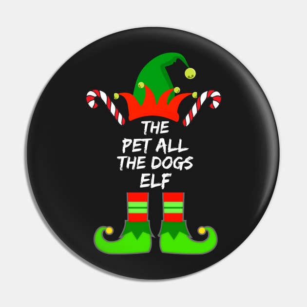 Pet All The Dogs Elf Matching Family Group Christmas Pajama - Gift For Boys, Girls, Dad, Mom, Friend, Christmas Pajama Lovers - Christmas Pajama Lover Funny Pin by Famgift