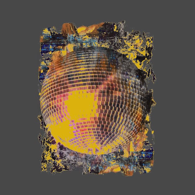 Yellow disco ball art collage by aa.designs.pro@gmail.com