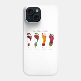 Types of Footprints Phone Case