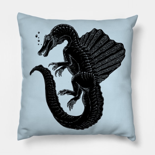 Spinosaurus Pillow by JFells