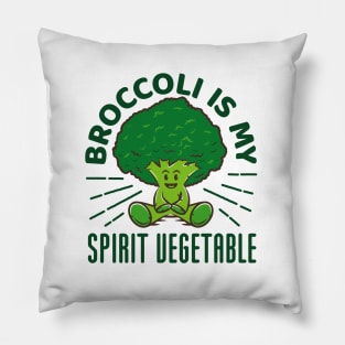 Funny Broccoli Gift - Broccoli Is My Spirit Animal Pillow