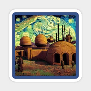 Starry Night in Mos Eisley Tatooine Magnet