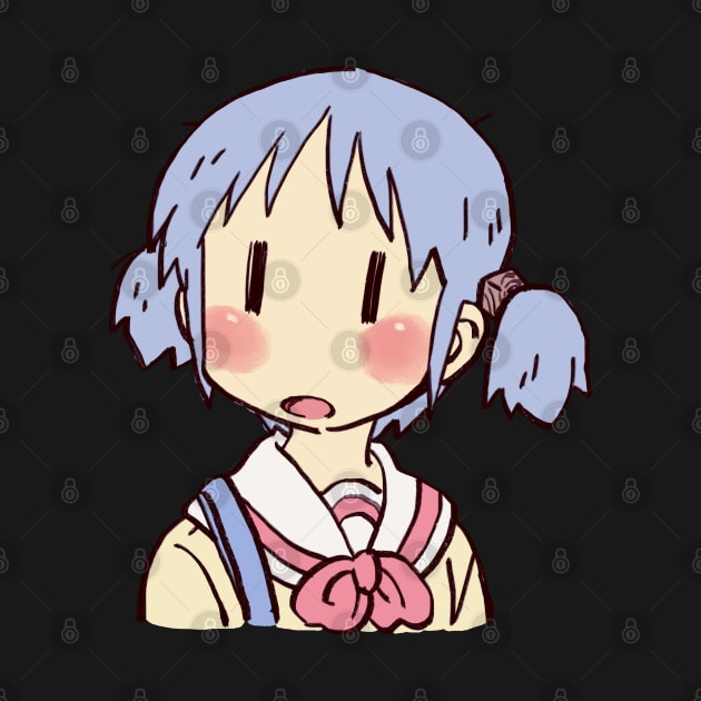 funny mio meme surprised face nichijou by mudwizard