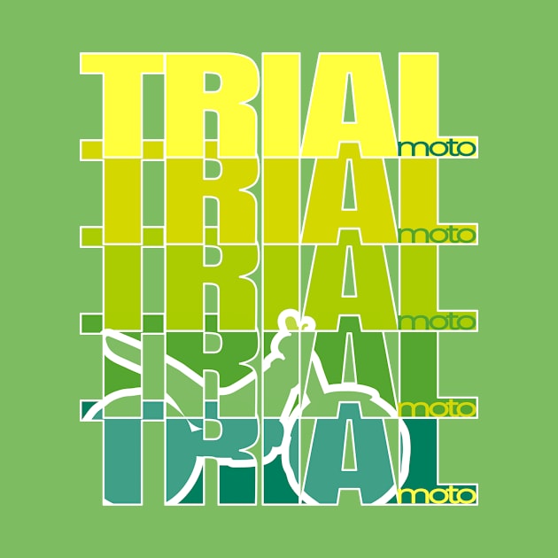 green yellow TRIAL Trialbike echo contour, Motorbike Sport Motorsports by ALLEBASIdesigns