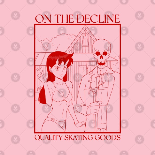 OTD Skate "Hellbound Lovers" Pink/Red by onthedecline