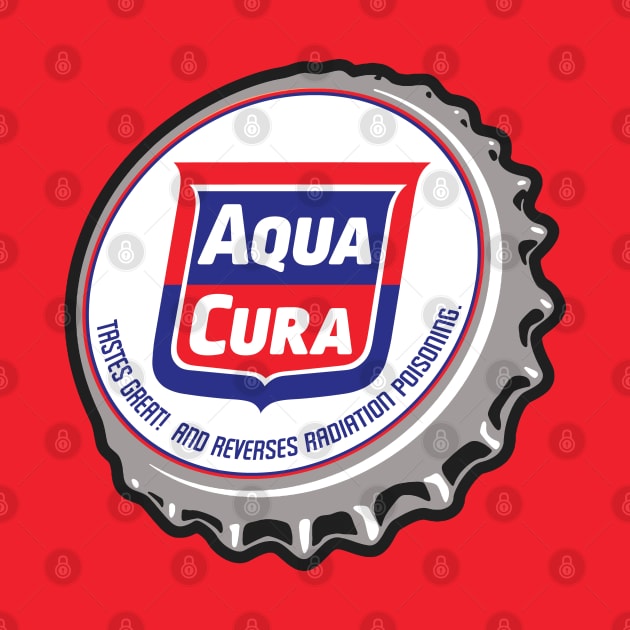 Vintage Retro Aqua Cura  Bottlecap by StudioPM71