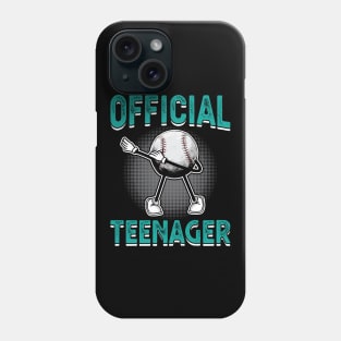 Official Teenager 13th Birthday Dabbing Basketball Phone Case