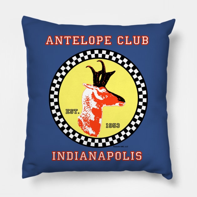 Antelope Club, Indianapolis w/Bar Lope Pillow by EssexArt_ABC