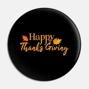 Happy Thanksgiving Pin