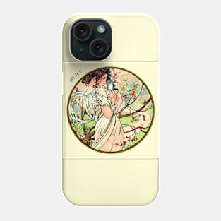 Art Nouveau May Calendar Alphonse Mucha Phone Case