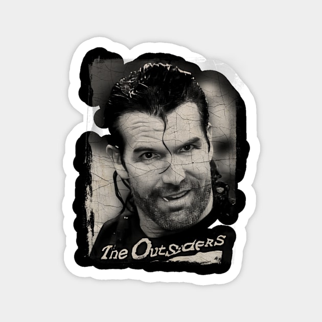 SCOTT HALL VINTAGE PORTRAIT Magnet by ANUTALEONA