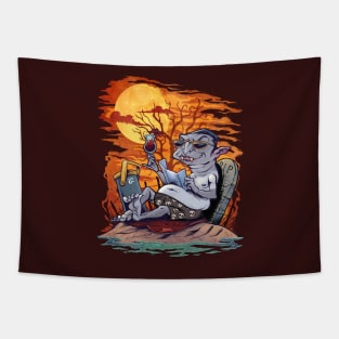 Dracula at the Beach Tapestry