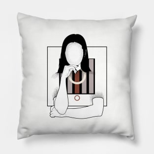 Thinking about You version 2 Pillow