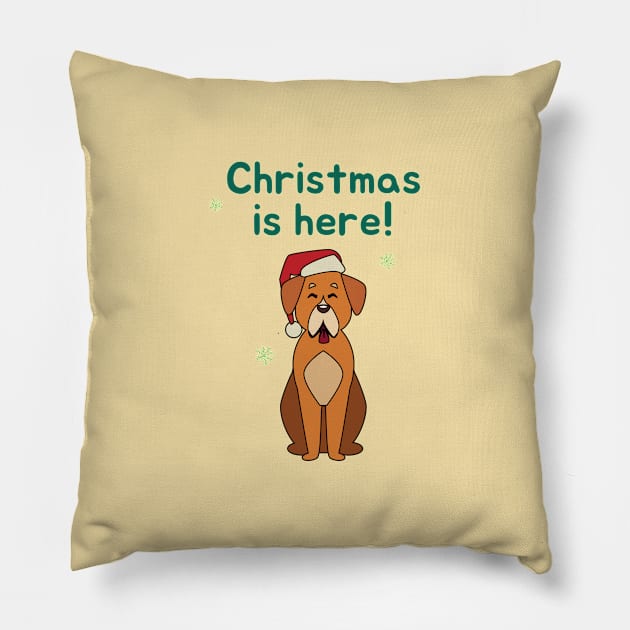 Christmas is Here Pillow by François Belchior