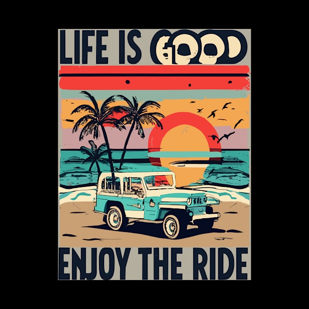 Retro Vintage Jeep - Enjoy the life by kknows