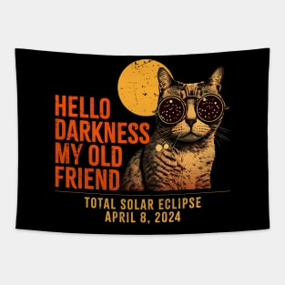 Cat Glasses ~ Hello Darkness My Old Friend Tapestry