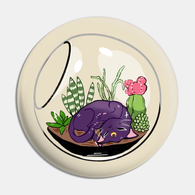 Luna Terrarium Pin by Oddmints