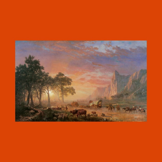 The Oregon Trail by Albert Bierstadt by MasterpieceCafe