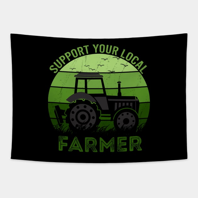 Support Your Local Farmer Tapestry by DragonTees