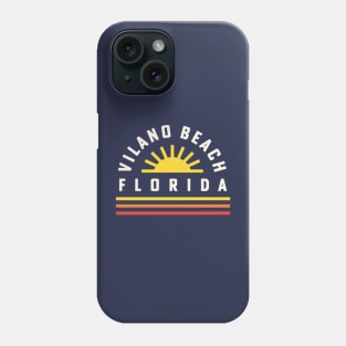 Vilano Beach Florida St. Augustine Retro Vintage Sunset Phone Case