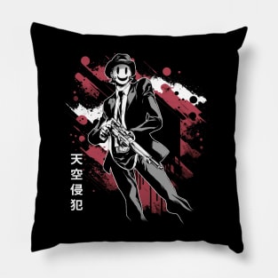 Urban Peril Yuri S Triumph Over Fear In High Rise Invasion Pillow