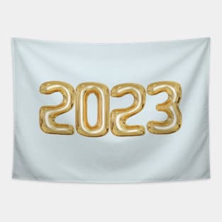 2023 Year Gold Foil Balloon Style Tapestry