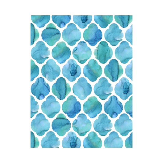 Turquoise Tile Pattern by LThomasDesigns