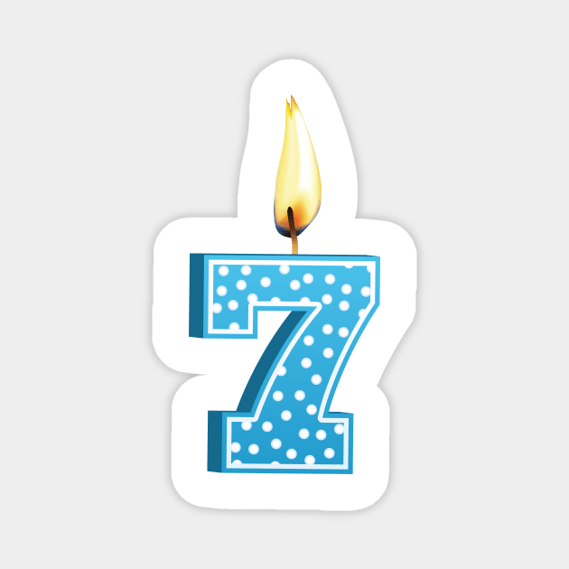 Number 7! Magnet by SWON Design