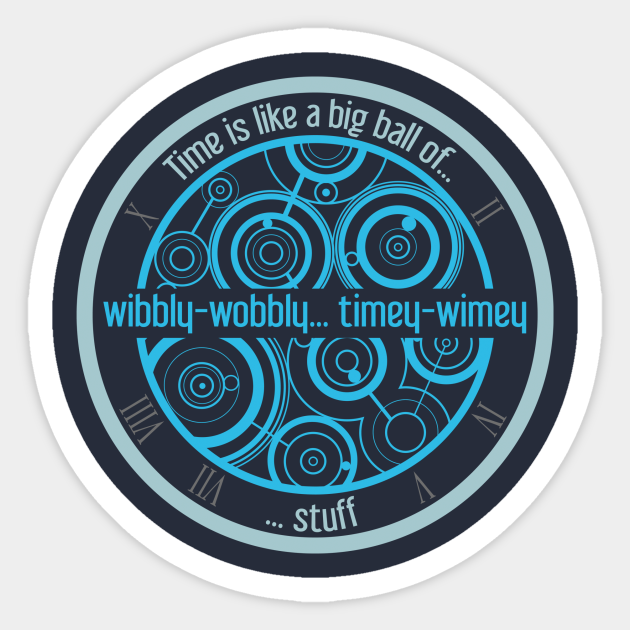 Timey-Wimey Navy - Doctor Who - Sticker